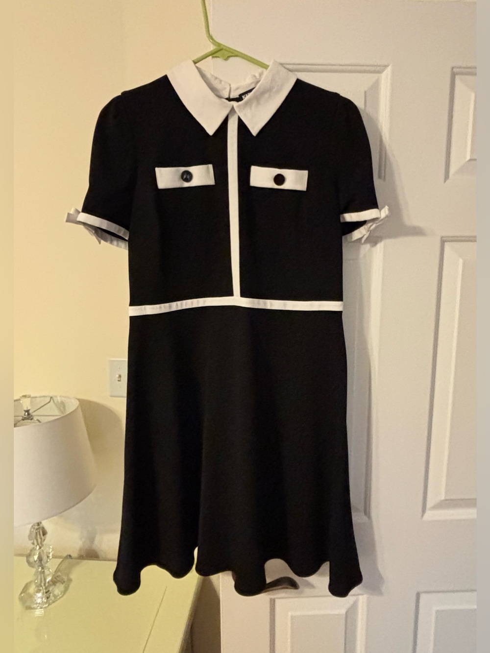 NWT Karl Lagerfeld Paris Bow Sleeve Dress Size 12